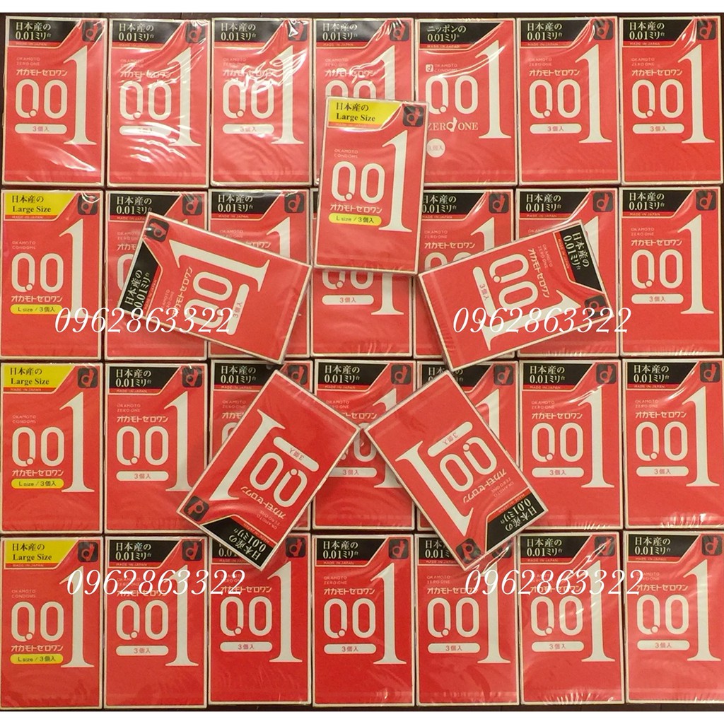 Bao Cao Su Mỏng Nhất Thế Giới Okamoto 0.01 Nhật Bản - 100% Authentic