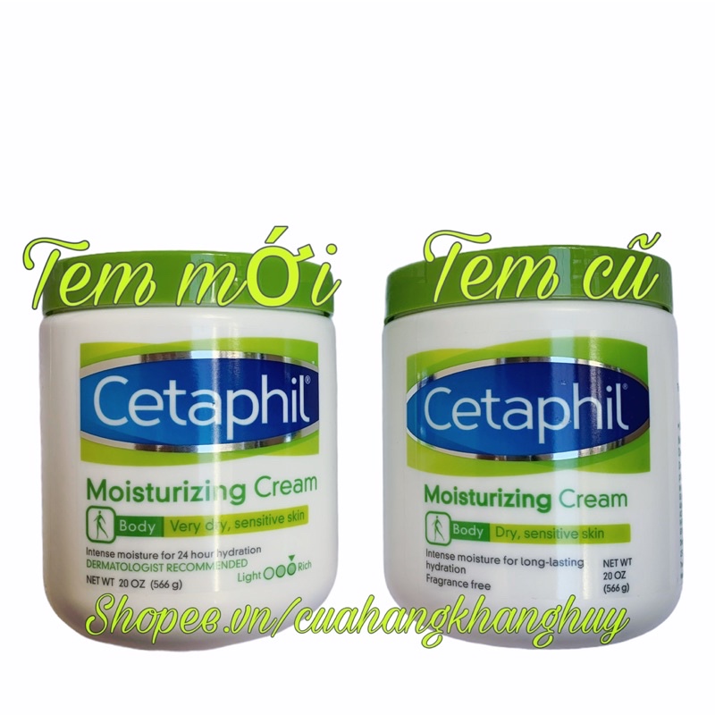 Kem dưỡng ẩm CETAPHIL 566 g dành cho da khô, da nhạy cảm, da thường bị ngứa (Tem Mới)