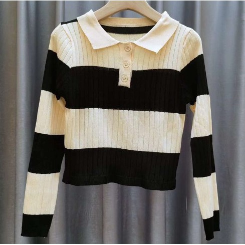 Áo Thun Polo Tay Dài Kẻ Sọc Ngang 1733 # | BigBuy360 - bigbuy360.vn