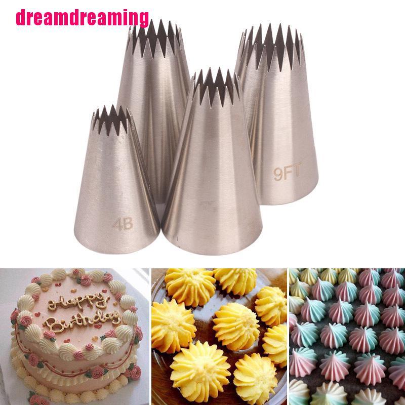 Bộ 4 dụng cụ trang trí bánh kem bằng inox chuyên dùng làm bánh kem