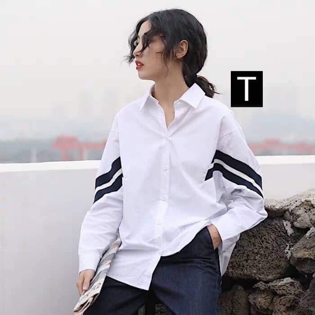 Áo sơ mi viền tay