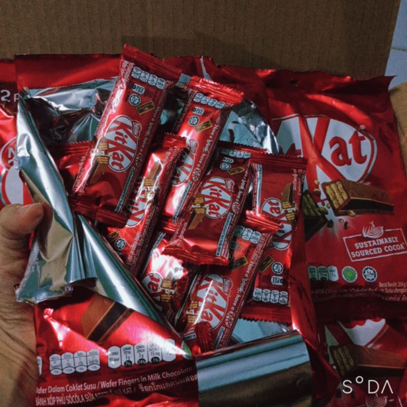 Bánh socola Kitkat Nestle' gói 12 thanh 17g