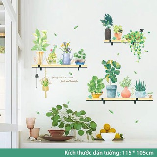 Decal dán tường, tranh dán tường phòng ngủ, các miếng decan cho bé dễ thương (Kệ Chuông Gió)