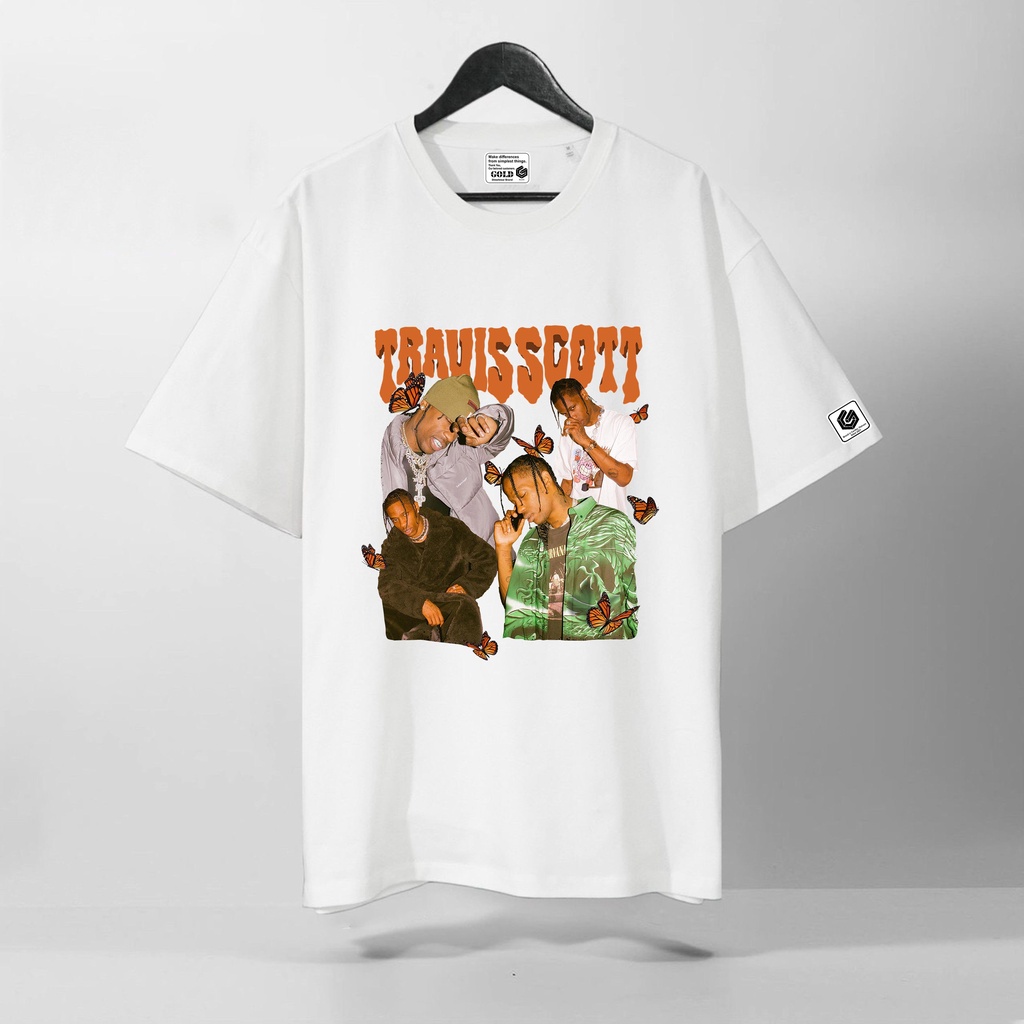 Áo Thun Tay Lỡ Travis Scott, Form rộng oversize, áo phông unisex, chất liệu Cotton - KKIM Shop