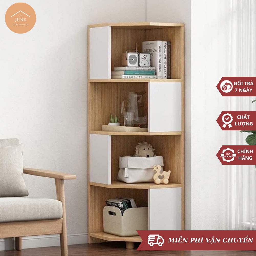 ◊♀🌟 MIỄN SHIP Kệ Sách Góc Tường Mẫu Mới, Hình Tam Giác Để Tiện Lợi Đa Năng - 25 June Decor