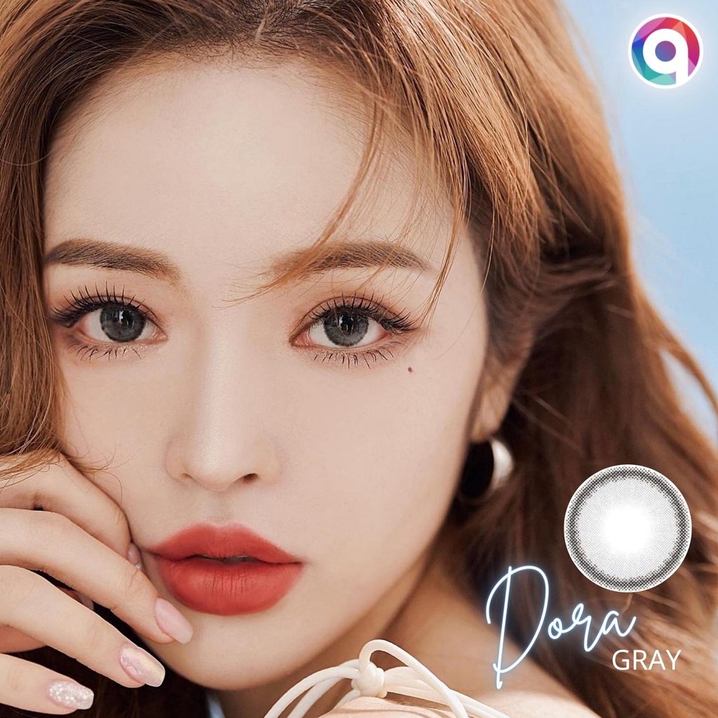 Kính áp tròng QUYNH LENS dora gray 0-8 độ