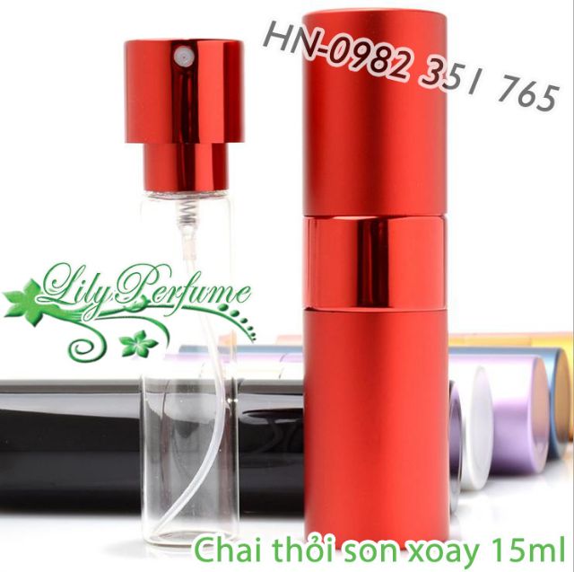 Lọ chiết nước hoa 8-10-15ml thỏi son xoay cao cấp Vỏ chiết Ống chiết Chai chiết nước hoa