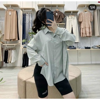 SƠMI XẺ TÀ XANH MINT