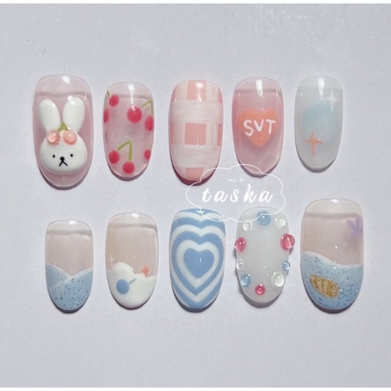 Nail box giá rẻ,vẽ dễ thương nhiều màu,đủ phom