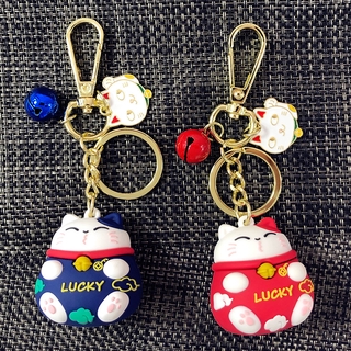 Móc Khóa Hình Mèo May Mắn Đáng Yêu