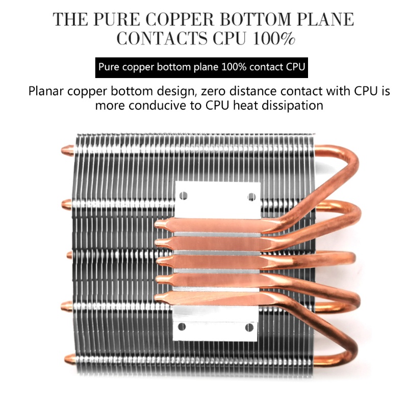 Quạt Tản Nhiệt CPU 5 Ống 120mm Không Ồn Nhiều Màu Sắc Cho LGA RGB Chassis