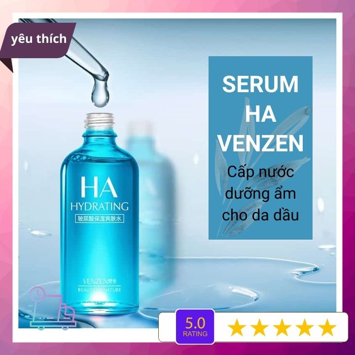 Serum cấp nước dưỡng ẩm HA Venzen cho da dầu