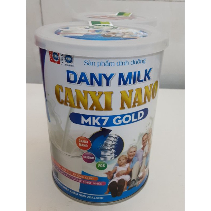 Sản Phẩm Dinh Dưỡng Dany Milk Caxi Nano MK7 Gold( hộp 400g)