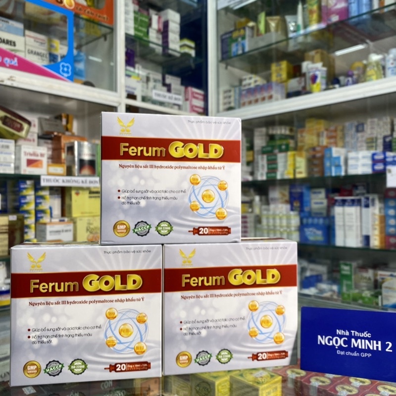 ✅  Ferum Gold giúp bổ sung sắt và acid folic cho cơ thể hỗ trợ hạn chế tình trạng thiếu máu clo thiếu sắt.
