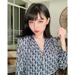 BỘ PIJAMA DÀI LỤA XƯỚC TÔ CHÂU SIÊU CẤP