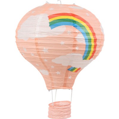 [ HCM ] Đèn lồng giấy hình khinh khí cầu dùng trong trang trí tiệc - loại đường kính 40cm