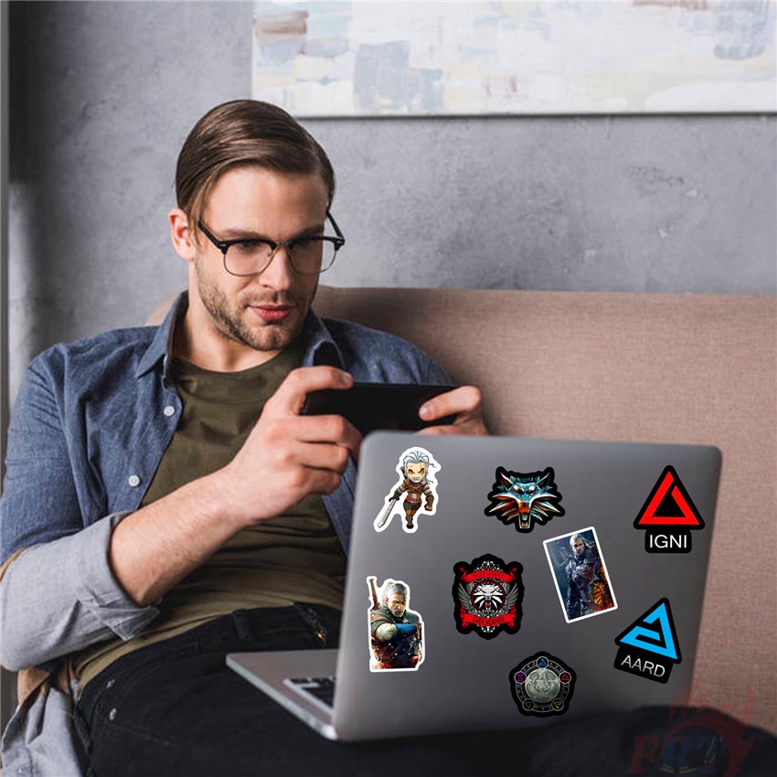 ❉ The Witcher Series 01 Stickers ❉ 50Pcs/Set Games DIY Fashion Waterproof Luggage Laptop Skateboard Doodle Stickers