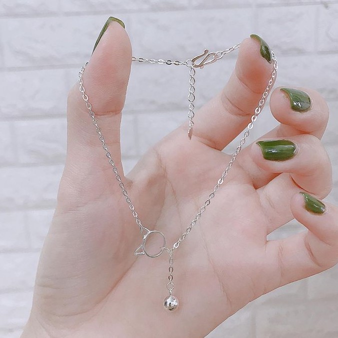 Lắc Chân Bạc Hình Mèo Dễ Thương - Bạc Minh Cảnh