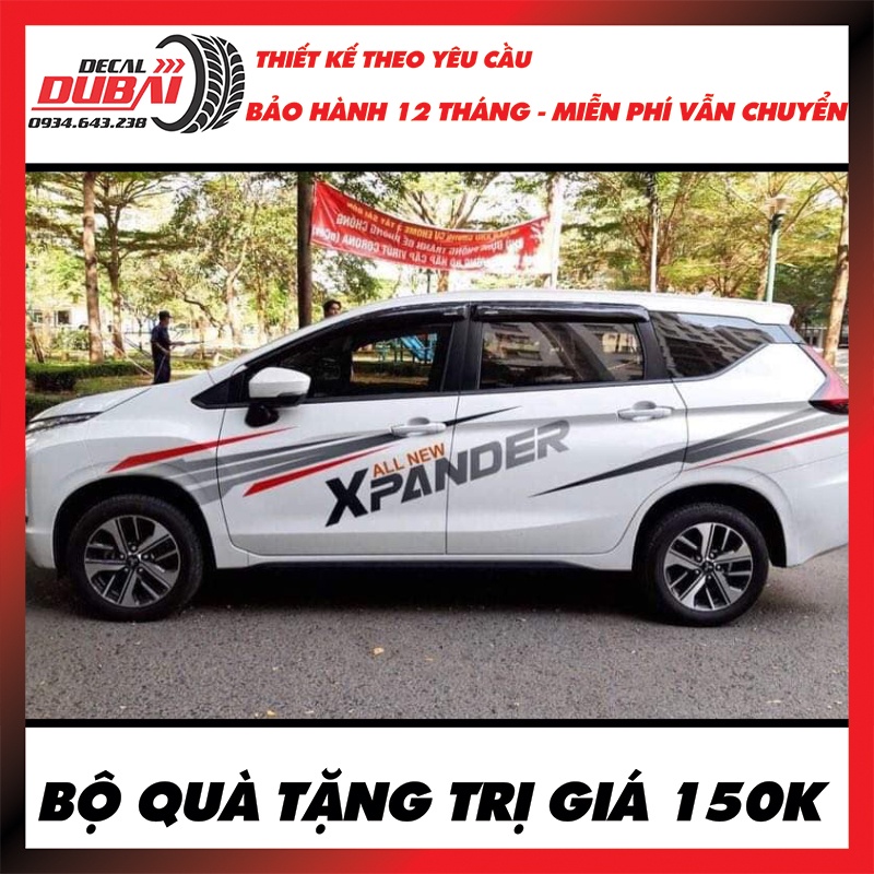 Tem Dán Trang Trí Xe Xpander Thể Thao Mẫu Mới - Thiết kế và chỉnh sửa tuỳ ý - Decal Dubai