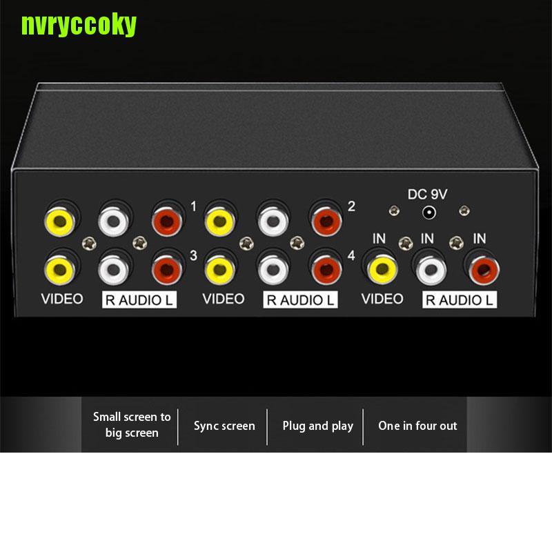Bộ Chia Tín Hiệu Av 4 Cổng Rca