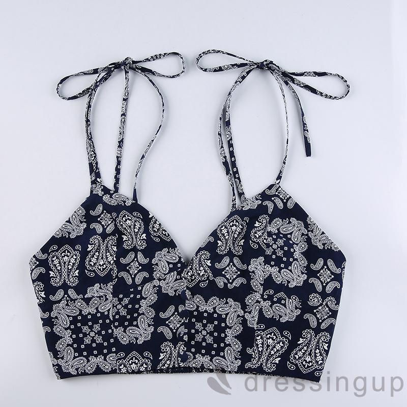 Áo Hai Dây Ôm Dáng In Họa Tiết Paisley Thời Trang Cho Nữ | BigBuy360 - bigbuy360.vn