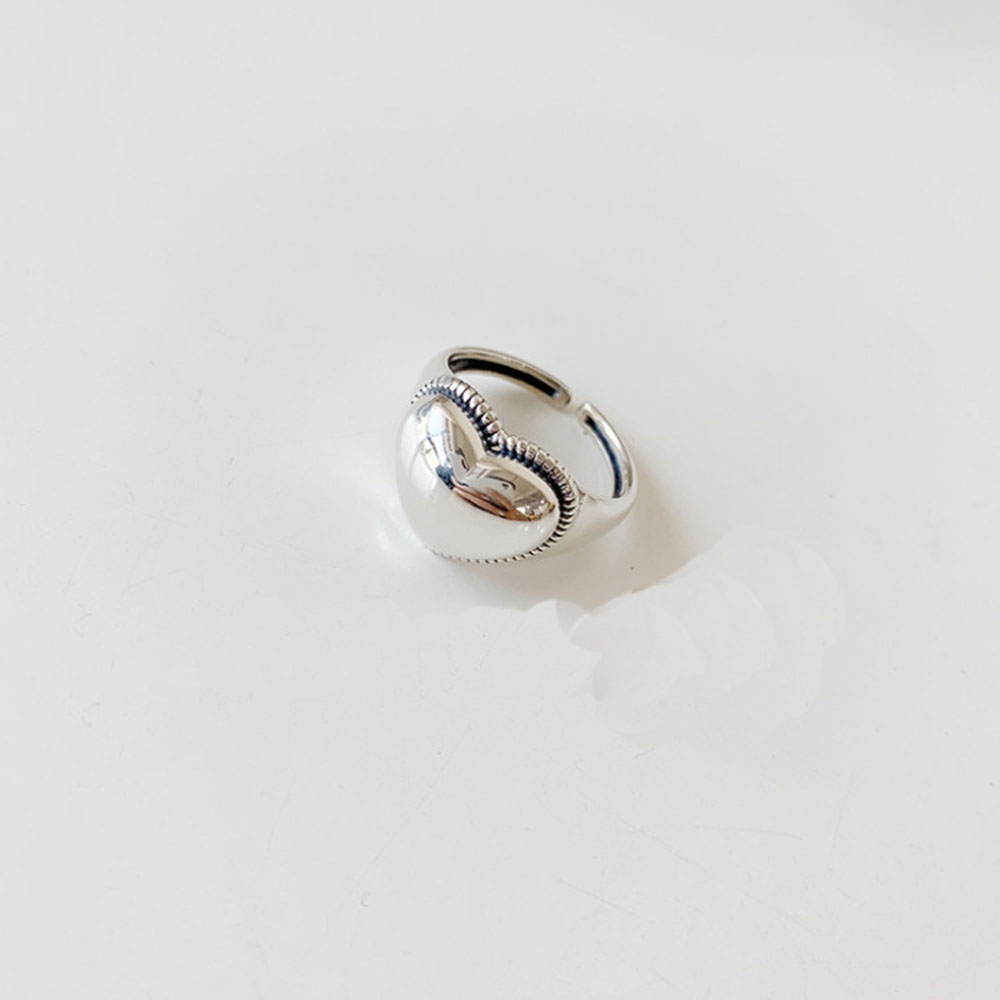 Nhẫn đeo tay hình trái tim bằng đồng xinh xắn cho nữ