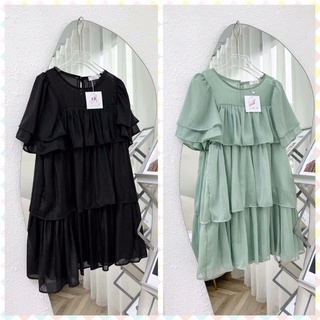 Váy bầu đầm bầu váy suông MAMADRESS thiết kế chất voan tơ mềm mại 2 lớp mặc đi tiệc đi dạo tiểu thư sang chảnh