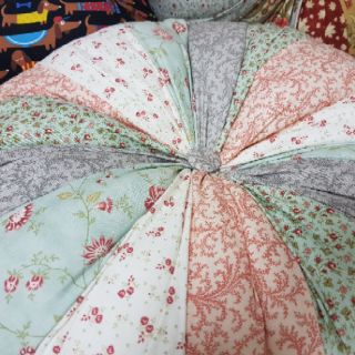 Gối bí ghép vải Decor