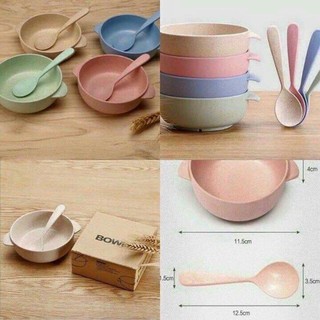 Bộ Bát Thìa Lúa Mạch Cho Bé Tập Ăn Dặm