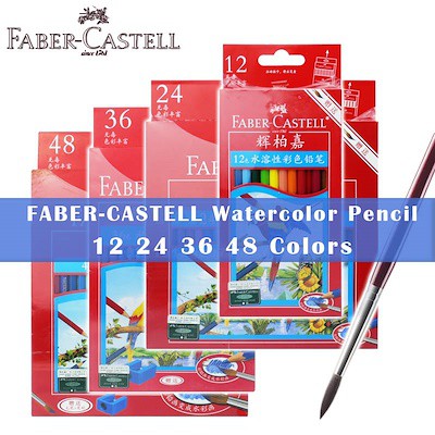 FABER CASTELL Bút Chì Màu Nước 12 / 24 / 36 / 48 Màu