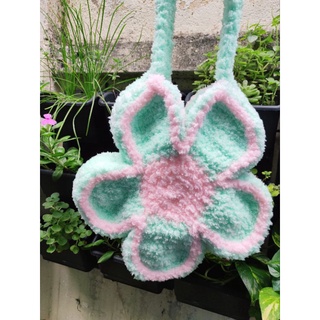 Túi len hoa cúc Len Nhung Xù - BloomFlower Bag - Tặng kèm charm xinh xắn