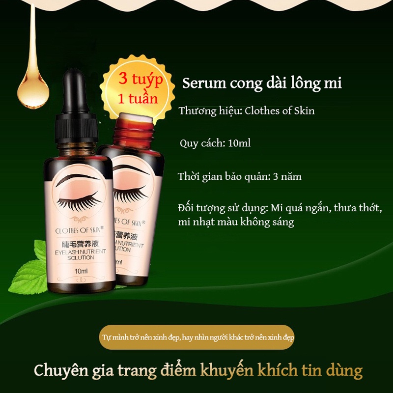 Serum Nuôi Dưỡng Lông Mi 30ml Không Dễ Nhòe Giúp Làm Dày Lông Mi