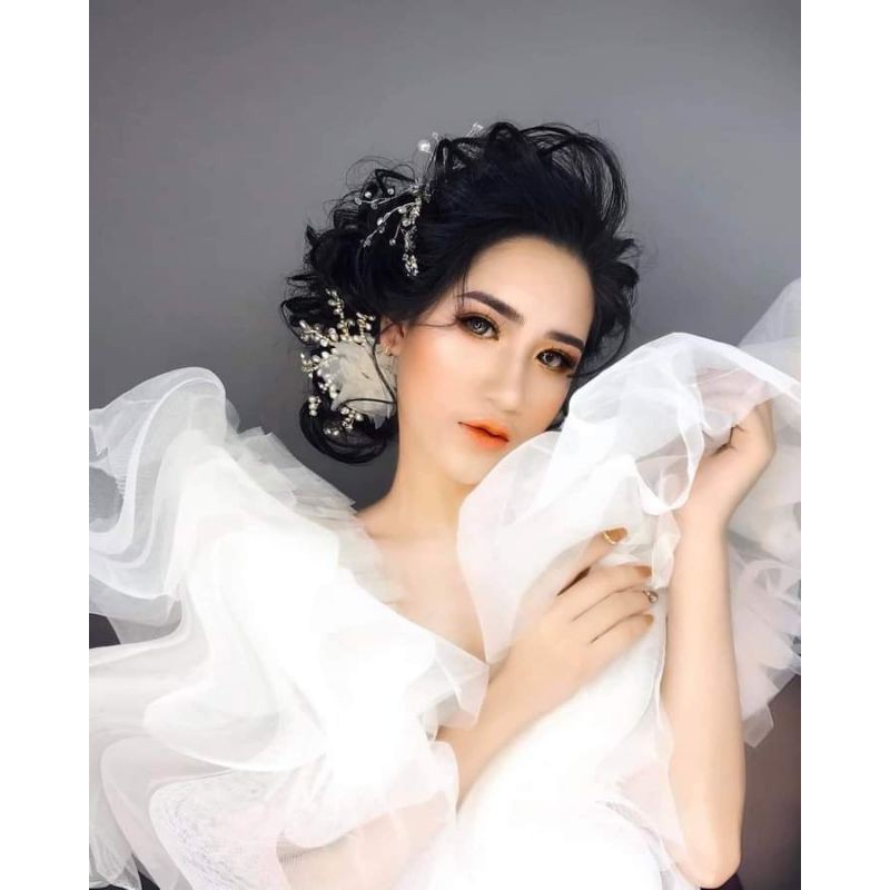 đầm chụp bầu voan lưới - chụp ảnh consept nghệ thuật