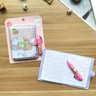 Sổ cầm tay sổ ghi chép mini dạng ví kèm viết