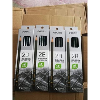 Hộp chì Deli 2B 12 chiếc