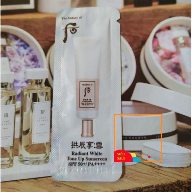 [Mới] chống nắng đẹp nhất của Whoo Radiant White tone up 1ml