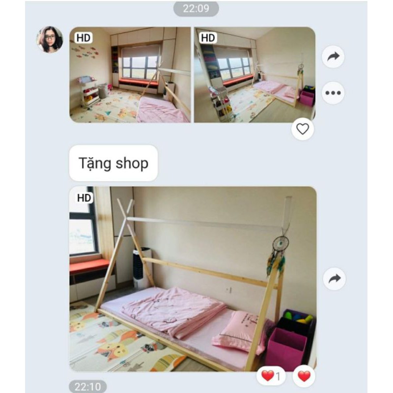 (GIÁ TẠI XƯỞNG) Giường Ngủ Mô Hình Nhà Lều 5D Cho Bé. Chất Liệu Gỗ Thông [HÌNH THỰC TẾ GIƯỜNG Ở ẢNH CUỐI] | BigBuy360 - bigbuy360.vn