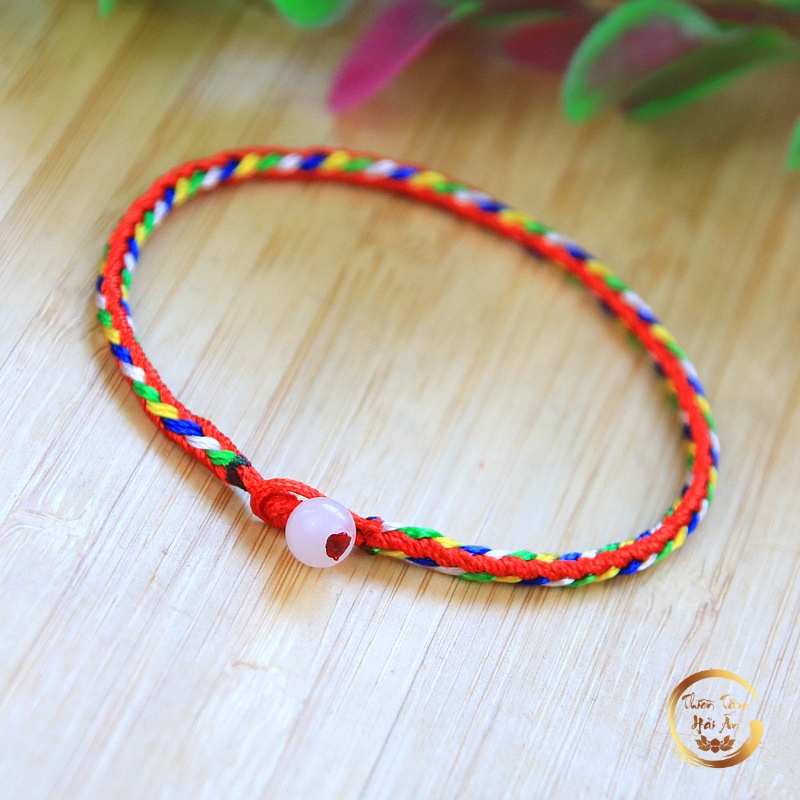 Vòng tay chỉ đỏ may mắn/ Vòng tay ngũ sắc  phong cách Nepal đã được thỉ.nh bình an  - Thiền Tâm Hải Ấn