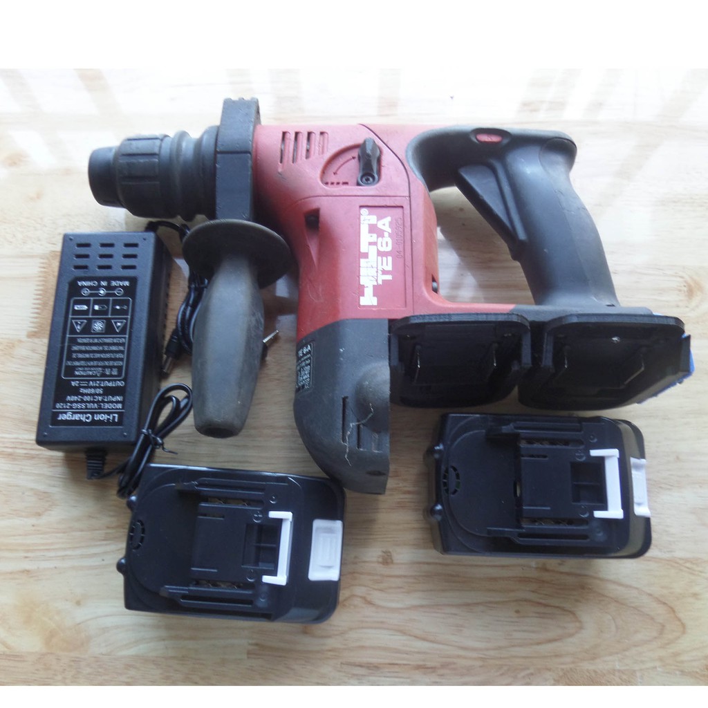 Khoan bê tông Pin 36V HILTI TE6A36, Dùng 2 Pin Makita 18V, Full Bộ