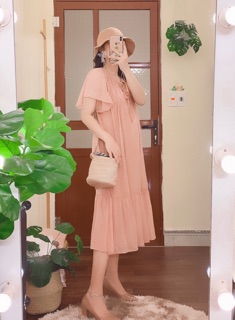 Váy suông voan tơ 2 lớp