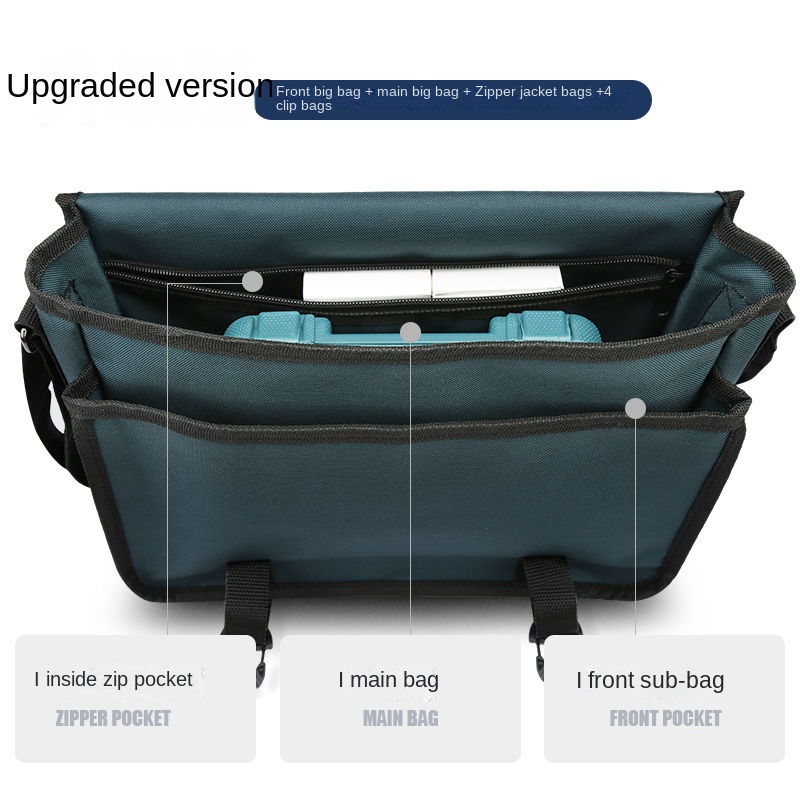 Túi Vải Canvas Đựng Dụng Cụ Sửa Chữa Điện Đa Năng Tiện Dụng