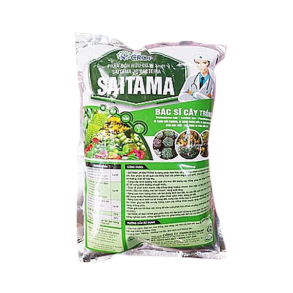 Phân Bón Hữu Cơ VI SINH SAITAMA Gói 1Kg BỔ SUNG Trichoderma – Bacillus – Pseudomonas