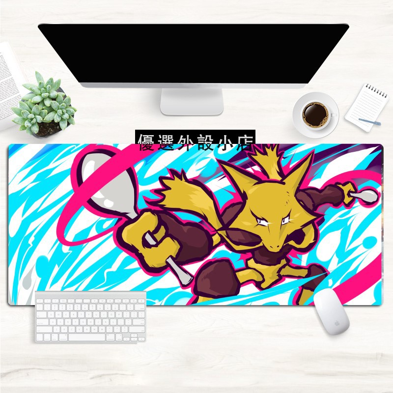 Tấm Lót Chuột Bàn Phím Họa Tiết Hoạt Hình pokemon Vẽ Tay
