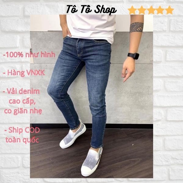 Quần Jean Nam Đẹp ❤️FREESHIP❤️ Quần Bò Nam Mẫu Mới Chất Liệu Denim Cao Cấp Thời Trang Chuẩn Hàng Shop Tô Tồ Shop -QJN48