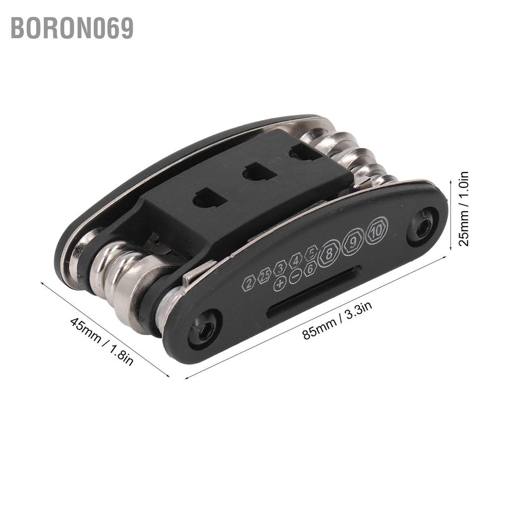 Bộ Dụng Cụ Sửa Chữa Xe Đạp Bằng Thép Carbon Chống Nước Đa Năng Có Thể Gấp Gọn Boron069