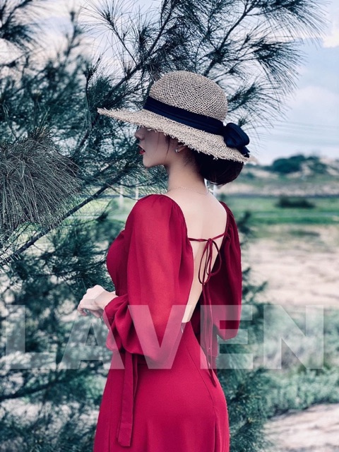 Đầm maxi voan dây thắt nơ lưng sexy sống ảo siêu đẹp | BigBuy360 - bigbuy360.vn
