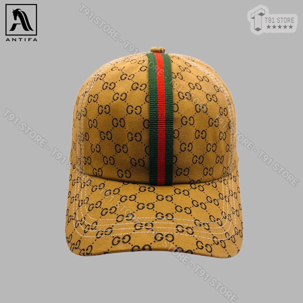 Mũ lưỡi trai GG mác dọc - Mũ thể thao GC phom dáng chuẩn, phong cách thời trang, dễ phối đồ