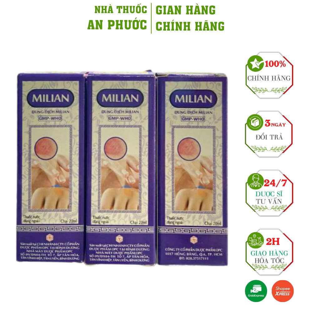 Dung Dịch Sát Khuẩn Milian  ⚡ CAM KẾT CHẤT LƯỢNG ⚡Sát khuẩn,  Gỉam ghẻ mụn hiệu quả