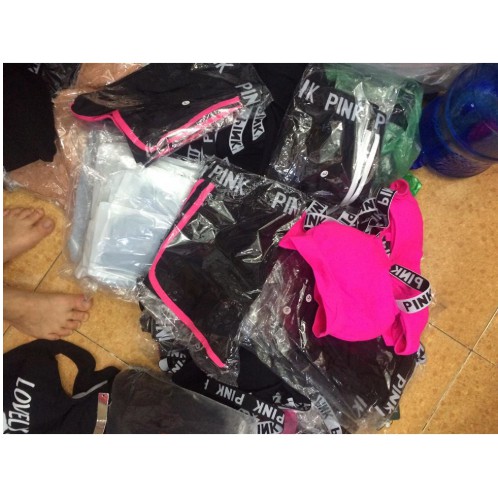 bộ đồ tập thể thao, gym, yoga- Bộ quần áo pink