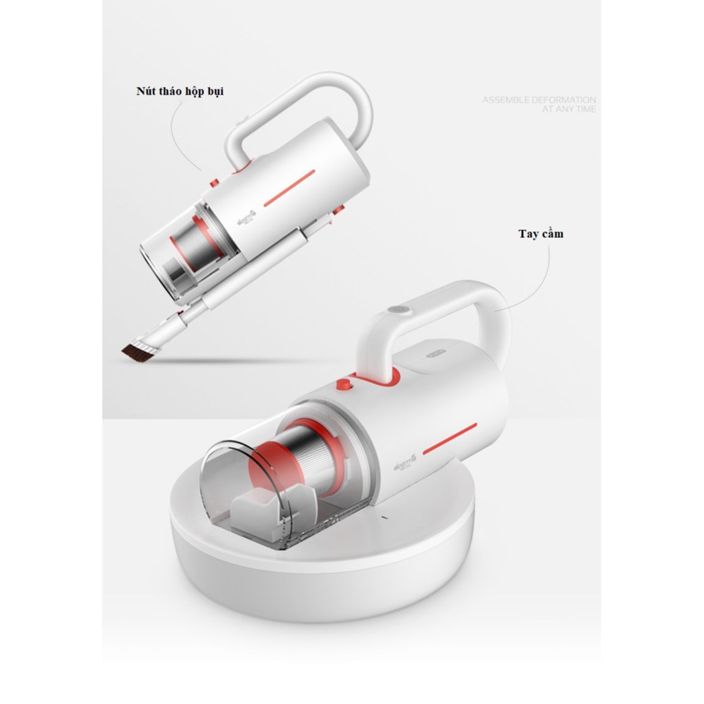 [Mã ELHA22 giảm 6% đơn 300K] Máy Hút Bụi Cầm Tay Không Dây Diệt Khuẩn DEERMA CM1900 +Tặng 2 Bộ Lọc HEPA
